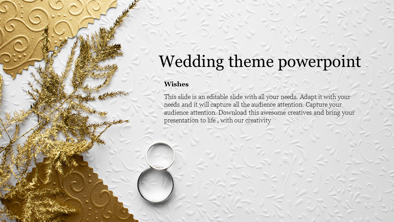 Wedding Theme PowerPoint Template and Google Slides